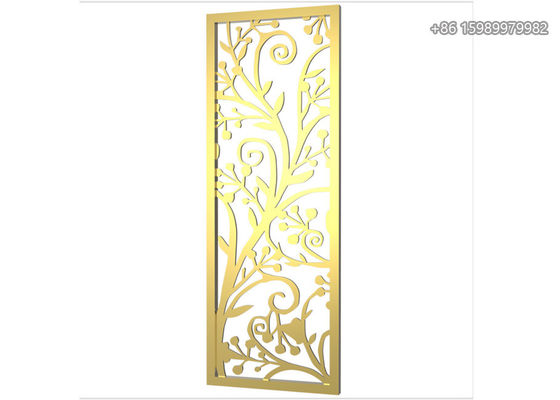 Corten Metal Privacy Screen Panel Decorative SUS201 Material 24in Wide